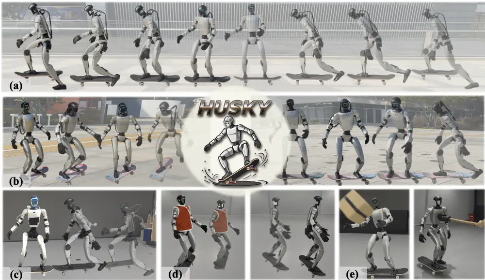 HUSKY: Humanoid Skateboarding System via Physics-Aware Whole-Body Control